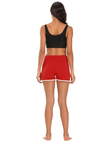 Image of HDE Women's Retro Fashion Dolphin Running Workout Shorts
