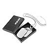 HZMAN 2 Pieces Dog Tag Necklace for Men High Polished Stainless Steel Silver Army Military Dog Tag Pendant Jewelry Gift 22+2 Inch Box Chain #4