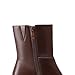 DREAM PAIRS Women's Platform Gogo Ankle Boots Chunky High Heels Square Toe Comfort Party Dress Side Zipper Booties Shoes for Women,Size 8,Brown,SDAB25001W