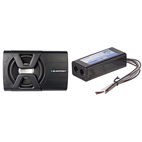 Blaupunkt 300W 8-Inch Amplified Subwoofer & Pac Sni-35 Variable Loc Line Out Converter #TOP1