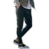 SILVER BULLET CavariA キャバリア メンズ ユニセックス 裏起毛 あったか加工 ジョガーパンツ 無地 スリム 細身 CARE22-23-a 46(L) BLK(ブラック)