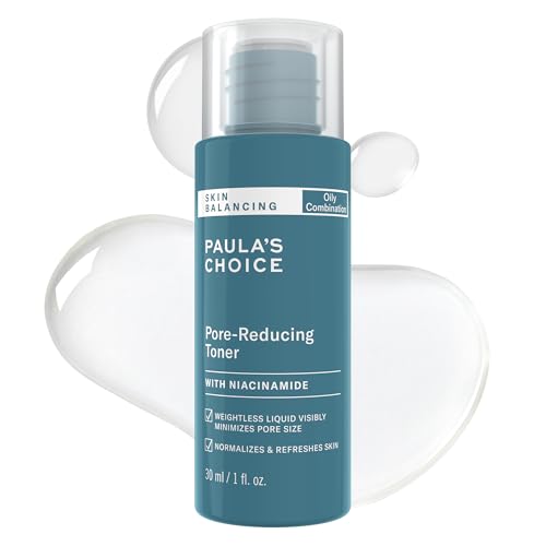 Paula's Choice SKIN BALANCING Pore-Reducing Face Toner with Niacinamide, for Oily Skin & Combination, Minimizes Large Pores, Controls Oil & Shine, Hydrates & Replenishes, Fragrance-Free