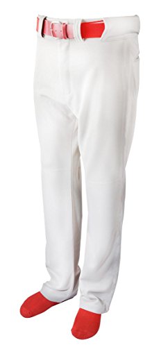 Martin Sports Heavyweight Belt Loop Baseball Pants Youth, White, Medium