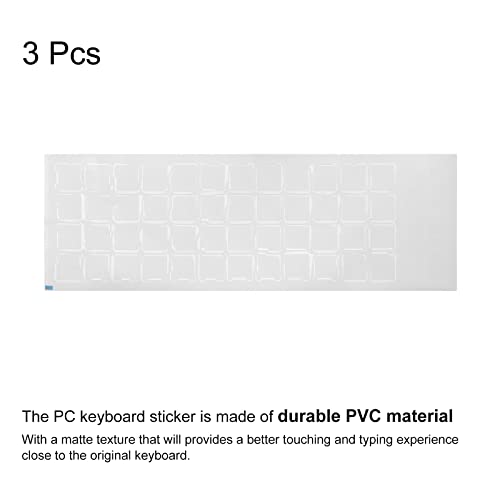 Pegatinas de Teclado Chino-Inglés Transparente 3Pcs miniatura 3