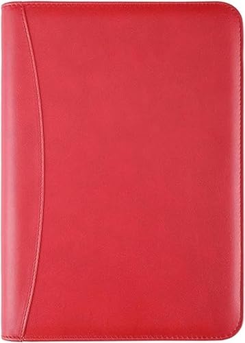 JBJSHHY ビジネス手帳 高級 メモ 日記帳 システム手帳 記録帳メモ帳 手帳カバー 6穴リング メモ帳 オフィス用品 多機能ノートブック 電卓搭載 ペンホルダー 名刺・カード入れケース付き ファスナー留め具 防水 革製カバー 父の日 クリスマスプレゼ