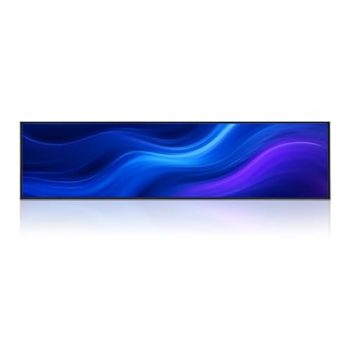 Image of 24.5 Inch (597.9x168.2mm Viewable) Commercial Ultra-Wide LCD Shelf Display | Android Stretched Bar Screen | Cloud, App & USB Playback