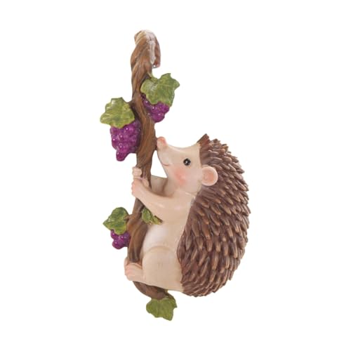 Figurine de hérisson en résine miniature aux détails soignés pour pot