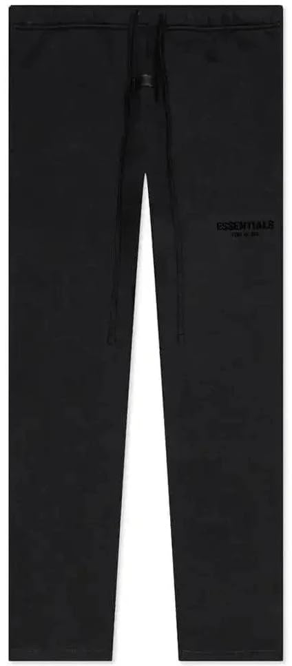 Essentials Sweatpants Adult Elastic Waist Oversized Relaxed/Uncuffed/Straight-Leg/Open-Hem (US Alpha X-Small Regular Regular Stretch Limo Uncuffed/Relaxed)