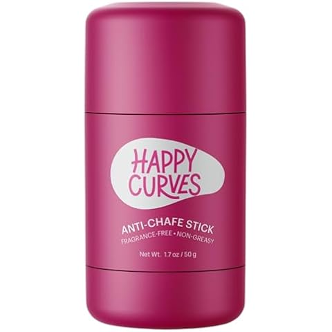 HAPPY CURVES Anti-Chafe Stick - Chafing and Friction Defense for Women, Ideal for Thighs, Underarms and More - Thigh Rub Protector and Chafing Balm, Perfect for Active, Non-Active Women (1 Pack) Cover