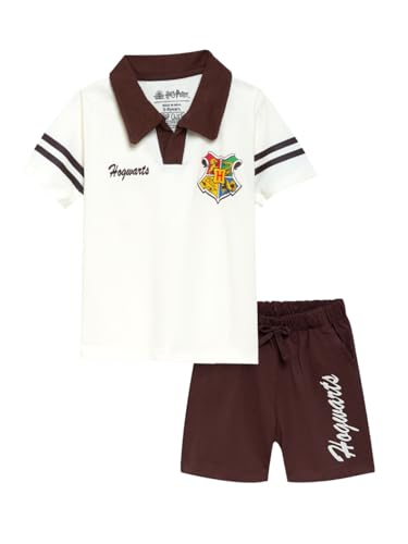 Image of Nap Chief Kids Cotton Official Harry Potter Co ord Set for Boys & Girls, T Shirt and Shorts for Casual Wear