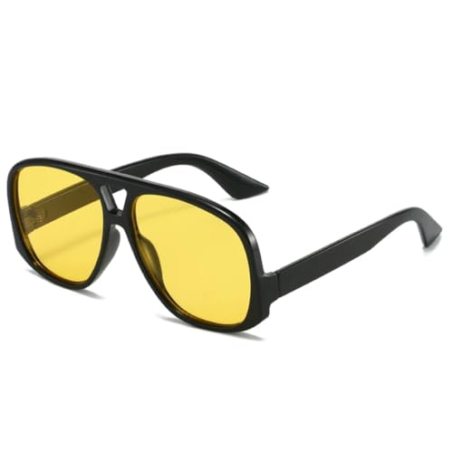 Lunettes de soleil double pont anti-éblouissement surdimensionnées UV400