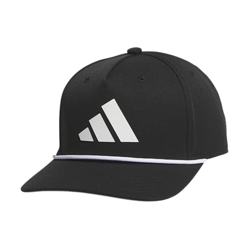 adidas Men's Midrange Hat – Athletic Structured Snapback Cap, Black/White/Grey/2, OSFA