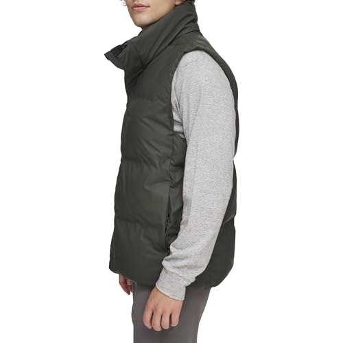 Image of DKNY Men's Quilted Tech Hooded Puffer