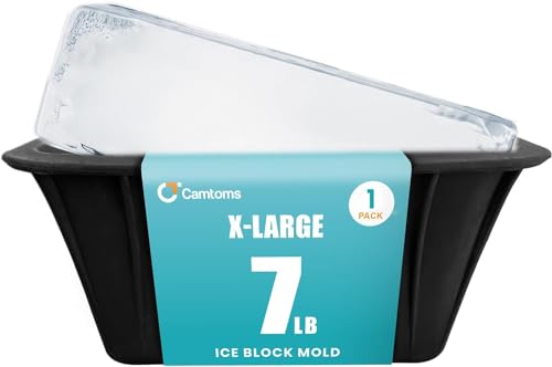 7lb Large Ice Block Mold for Ice Bath, Extra Large Ice Bricks, Cold Plunge Chiller, Water Chiller for Ice Bath, Large Silicone Ice Mold, Ice Bath Chiller