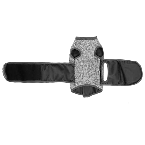 Pet Anxiety Jacket Calming Vest, YolieraArt Thunder Jacket for Cats and Dogs Anxiety, Calming Wrap Around Hug Thunder Jacket Weighted Anxiety Calming Vest for Pets (Grey, Large)