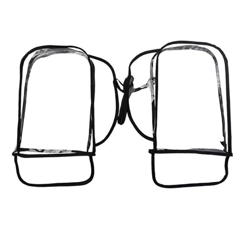 rockible Motorcycle Scooter Bike Handlebar Covers Gloves Clear PVC Material Accessories Comfortable 14x8.6inch Foldable Dustproof