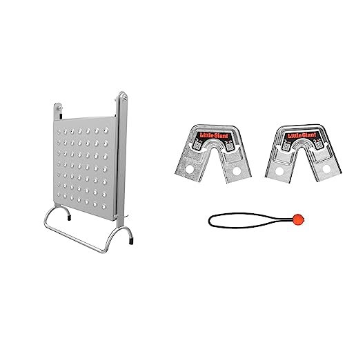 Little Giant Ladder Systems, Work Platform & Trestle Brackets, Aluminum, 375 lbs Weight Rating, Fits Most Multi-Position Models