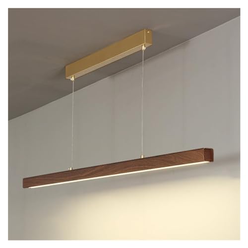 Plafonnier LED linéaire suspendu 100cm éclairage blanc chaud 3000K pour îlot de bar