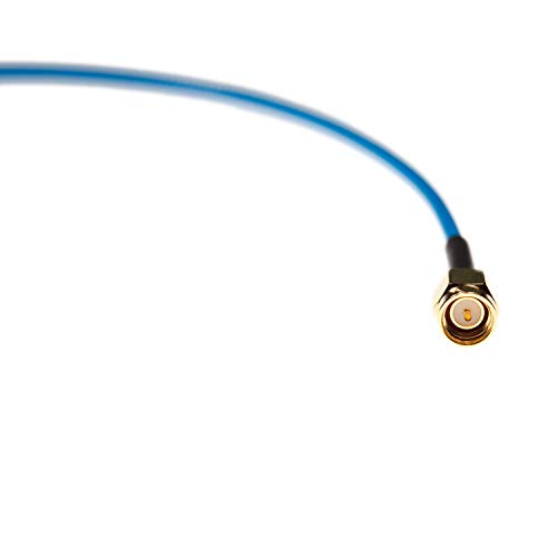Nooelec Kabel testowy RF – bardzo niska strata, elastyczny przewód testowy powlekany PTFE 1' (30 cm) 50 omów z męskimi złączami SMA na obu końcach. Idealny do testowania i eksperymentowania z SDR,
