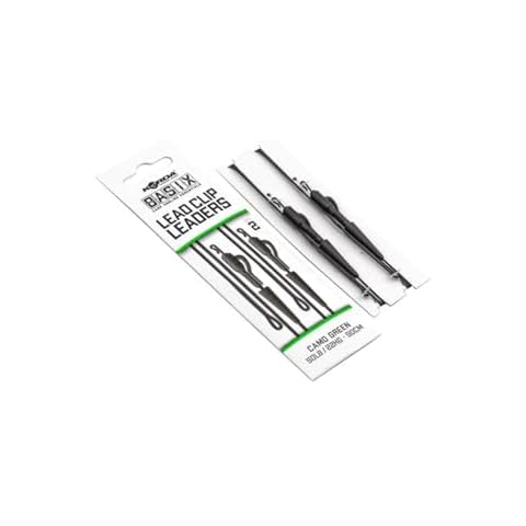 Korda Basix Lead Clip Leaders - Camo Green Cover