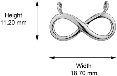 Vanbelle Sterling Silver Jewelry -Rhodium Plated with 925 Stamp - Love-Theme Infinity Pendant Necklace for Women - Valentine's Infinity Pendant Necklace - Image 3