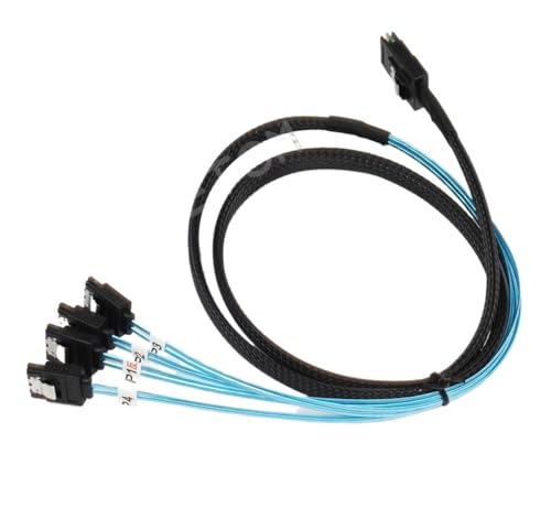 Cable SAS SFF-8087 1 metro a 4 SATA 7-PIN HD miniatura 2