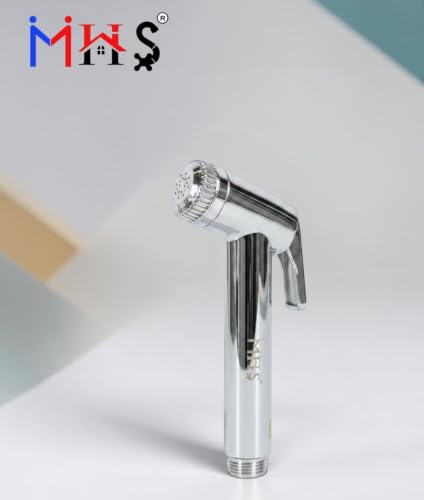 Image of MHS High Pressure Jet Spray for Toilet | Health Faucet Set with Hand Shower Gun & 1M SS Hose Pipe | Bathroom Toilet Jet Spray for Hygiene Cleaning | Toilet Gun for Western Toilet (Alpha PTMT)