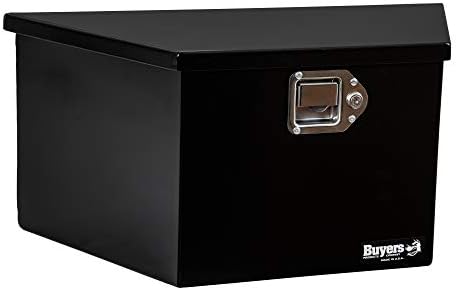 Buyers Products - 1703203Underbody Truck Box With Paddle Latch, White Steel, 34 x 15 Inches