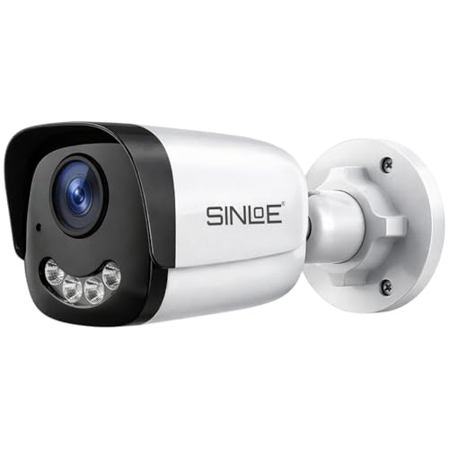 Image of SINLOE Wired 2 MP Color Night Vision Day /Night 24 Hour Full Color Vision 1080P Full HD AHD Weatherproof Bullet Outdoor CCTV Compatible for All 2MP and Above AHD Supporting DVRs, 1 Unit