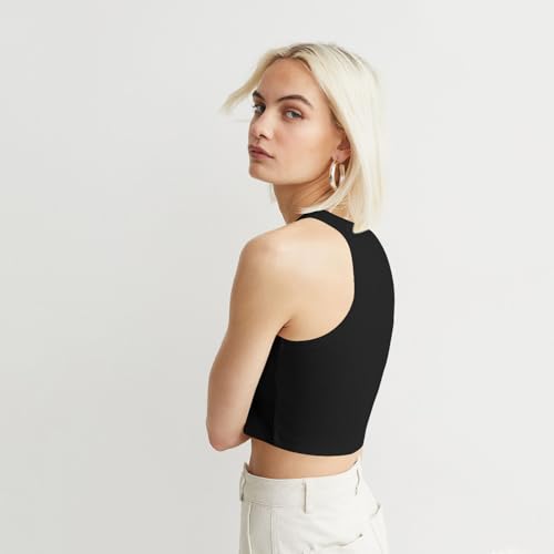Image of KERI PERRY Tops for Women Crop Top for Women's Tank Activewear Tee Sports Western Casual Cotton Camisole Pack of 3 Combo