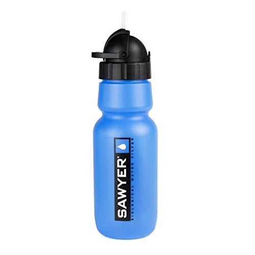Sawyer Products Botella de agua personal con filtro, color azul, tamaño 1-Litre