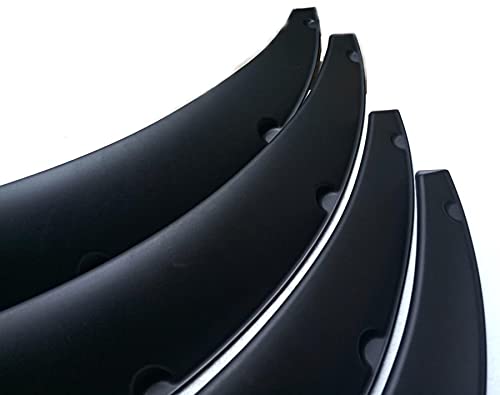 4Pcs 3.5"/90Mm 4Pcs Set Black Universal Car Wheel Fender Flares Durable Polyurethane Extra Wide Auto Car Body Kit… #TOP7