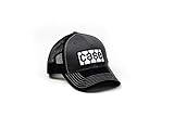 Case Tractor Hat, Gray with Black Mesh, Tire Tread Logo