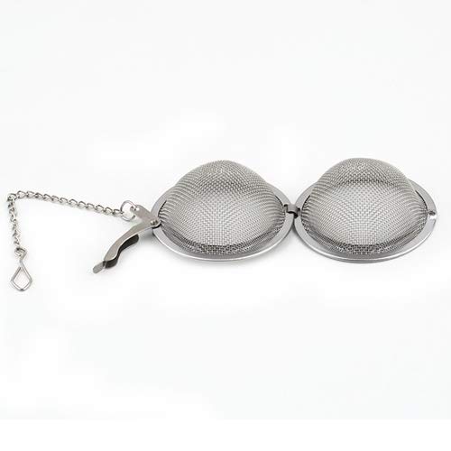 Yaoyodd19 Infuser Strainer Mesh Tea Spoon Locking Spice Egg Shaped Ball