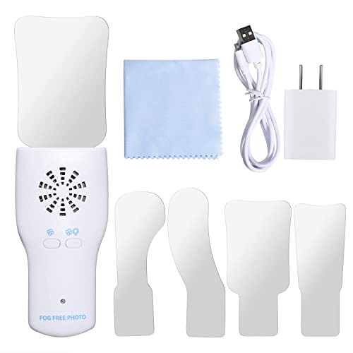 Intraoral Scope, Anti-Fog Dental Articulation Light Mirror Unit with 4 Rhodium...