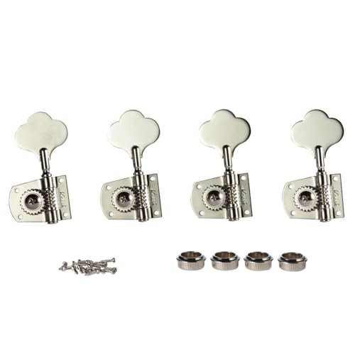 Cloverleaf - Afinadores para guitarras de bajo 4L para zurdos, afinadores de bajo, clavijas para graves...