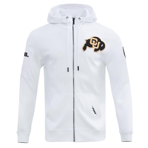 Image of Pro Standard Mens College Classic Chenille Cotton Double Knit Full Zip Hoodie