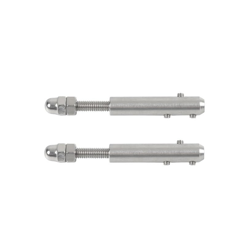 Morsetti Per Fune 32 pezzi Cavo ringhiera fune metallica 4 mm 5/32'' perno filettato tensione terminale morsetto a croce con bulloni a vite Morsetti Per I Cavi