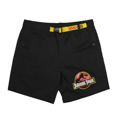 Jurassic Park Isla Nublar Men's Black Lounge Shorts