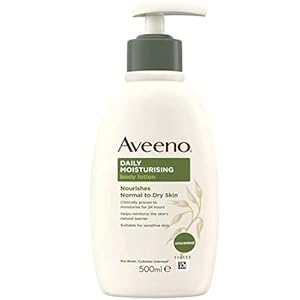 Aveeno Daily Moisturising Lotion | For Normal to Dry Skin Care | With Prebiotic Oatmeal and Glycerin | Moisturises for…