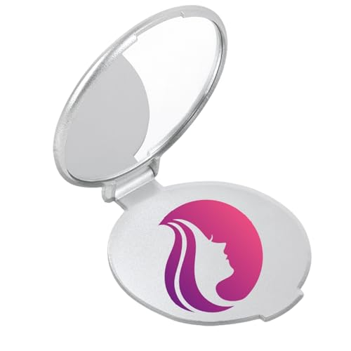 D&Vlab Specchietto da Borsa Pieghevole Rotondo Personalizzabile con Logo Scritte - Gadget Aziendale Pubblicitario Natale per Regalo Centri Estetici di Bellezza (1)