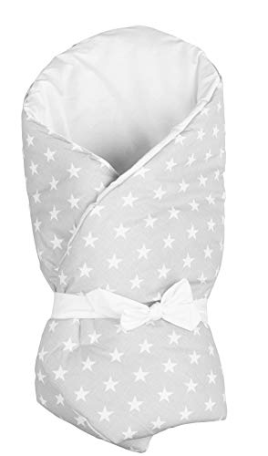 Vizaro - Arrullo - Manta - Mantita Envolvente Beb� - Acolchado - Muy Suave - 100% Algod�n - Hecho UE, OekoTex - Estrellitas