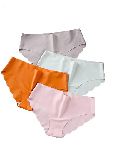 rinpoche Women's Seamless Hipster Ice Silk Panty, Briefs Female Seamless Underwear Panties (Pack of 3 - Multi Color - Size S to 2XL)-picture-14