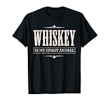 Funny Whiskey Is My Spirit Animal T-Shirt - Drinking Gift