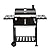 Royal Gourmet 24-inch Charcoal Grill with Foldable Side Tables