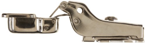 Sugatsune 304B-46/9 Stainless Steel 304 Free Swing Concealed Hinge With Mounting Plate, Polished Finish, 9Mm Overlay, 100 Degrees Range Of Motion #TOP1