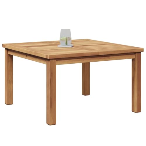 vidaXL Table Basse Marron 60 x 60 x 36 cm Bois de Teck Massif, Table Basse en Teck Moderne pour Jardin et terrasse, mobilier d'extérieur au Design Contemporain