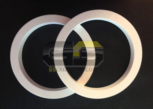 GScreations Boat Speaker Spacer Rings White King Starboard 1/2'' Thick for Audio Marine M6-880X M880-CCX
