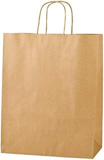 Thepaperbagstore 30 Brown Paper Carrier Bags with Strong Twisted Handles - Medium - 250x110x310mm / 10"x4.5"x12"