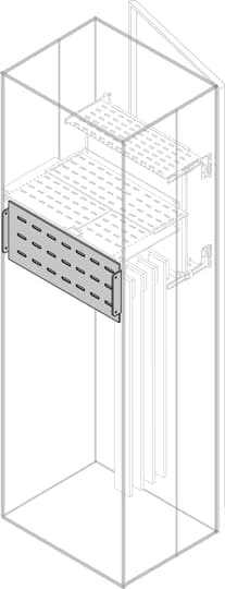 Ségrégation droite carton abb entrelec 350 x 1000 mm isolation armoire électrique